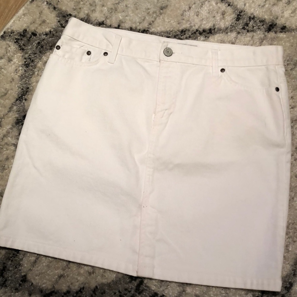 White denim shirt